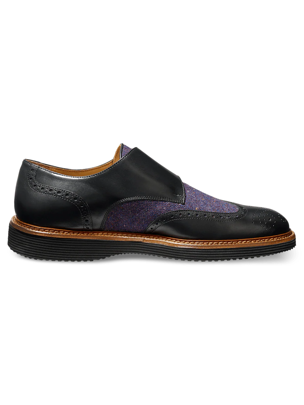 Abe Hybrid Monk Strap - Black/purple - Image 2