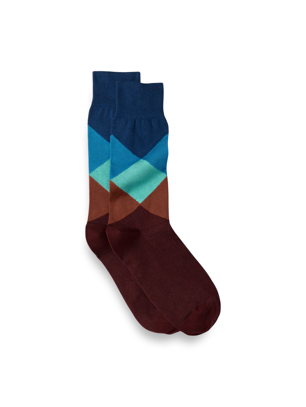 Argyle Cotton Blend Sock - Multi