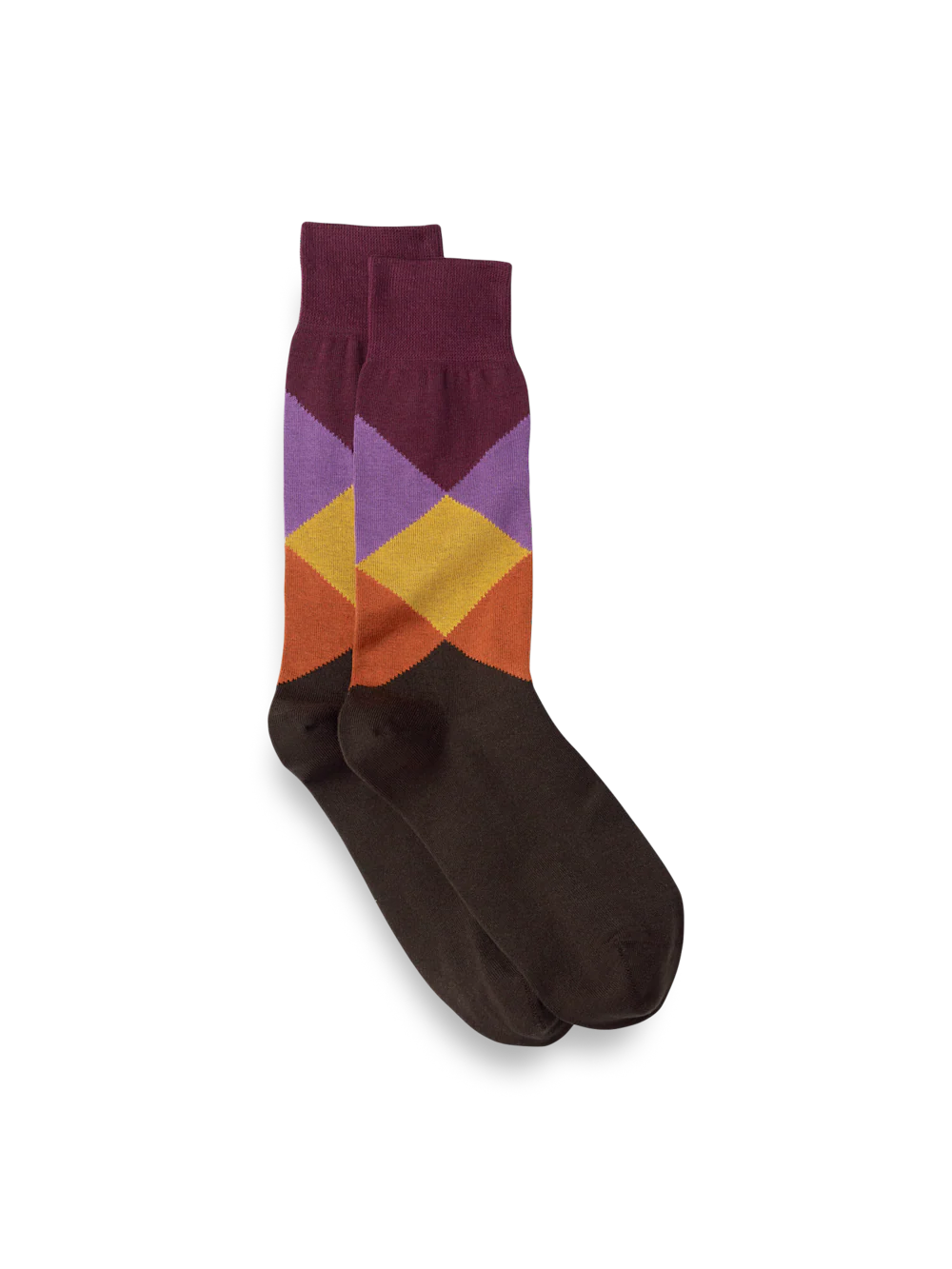 Argyle Cotton Blend Sock - Multi