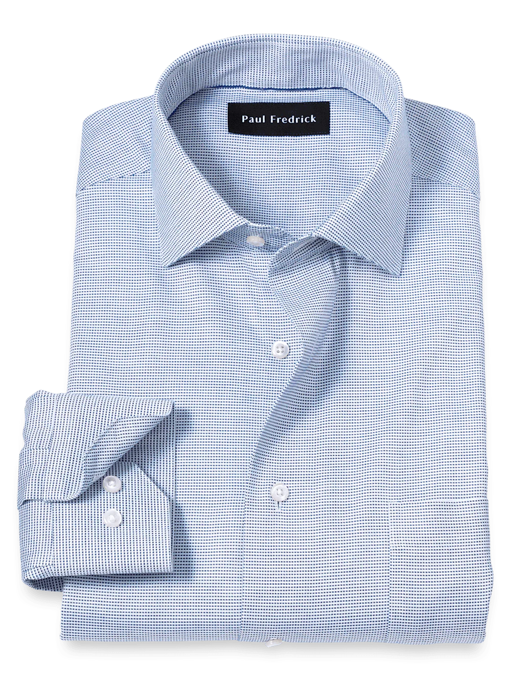 Comfort Stretch Non-Iron Solid Dress Shirt - Cobalt