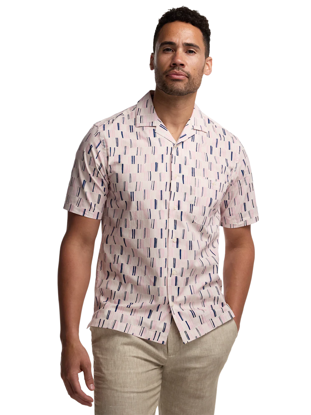 Cotton Check Casual Shirt - Pink/blue - Image 2