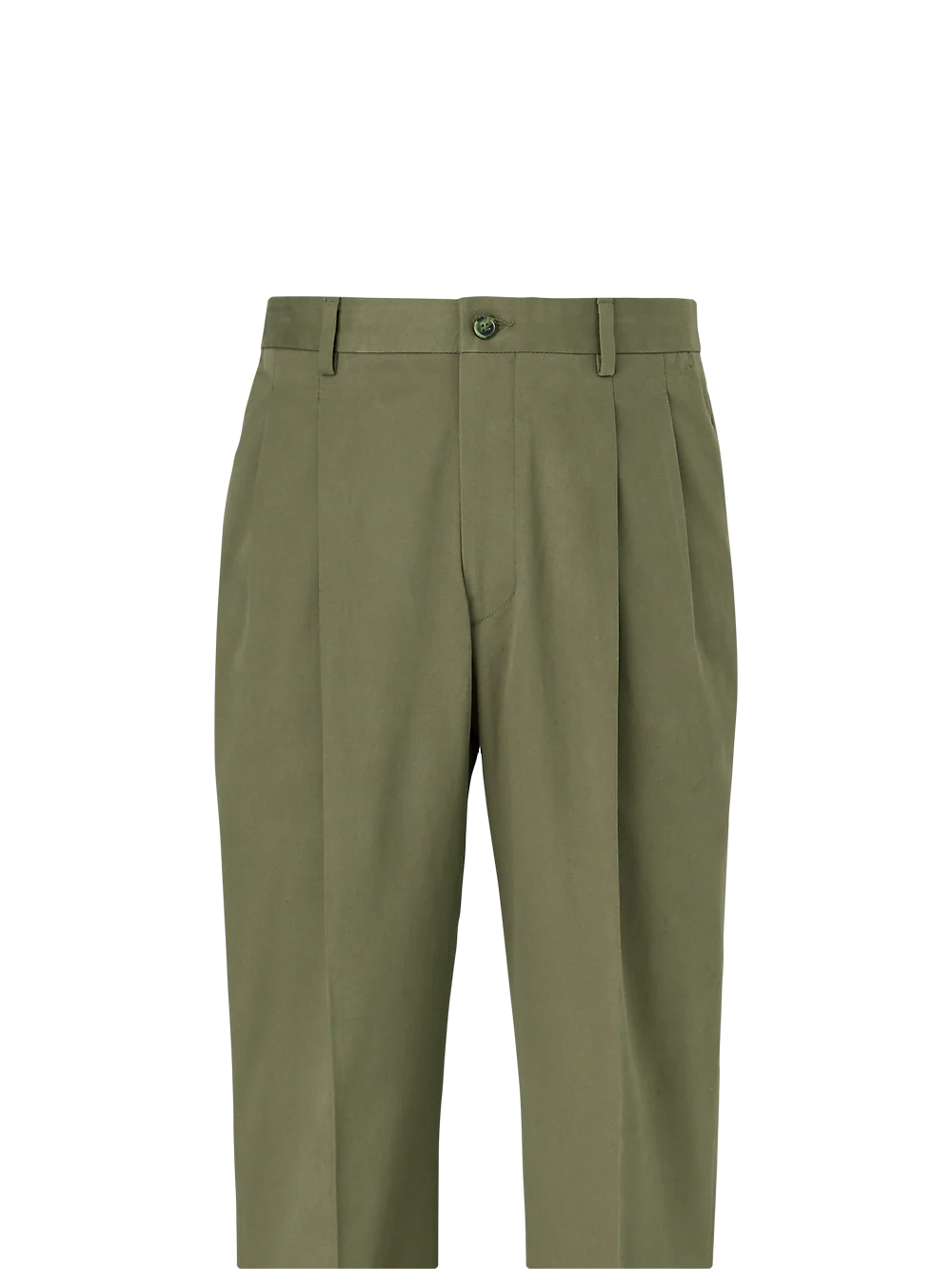 Cotton Stretch Twill Pants - Dark Olive - Image 5