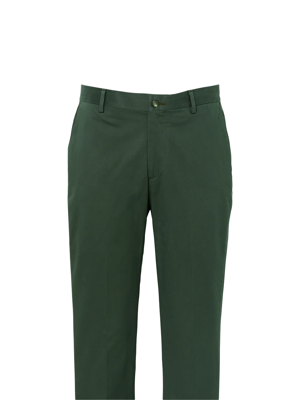 Cotton Stretch Twill Pants - Dark Green - Image 2