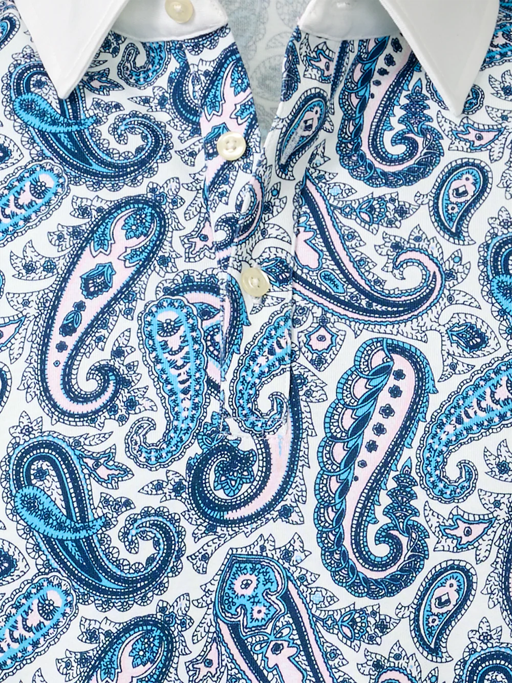 Cotton Three Button Polo - Multi - Image 6