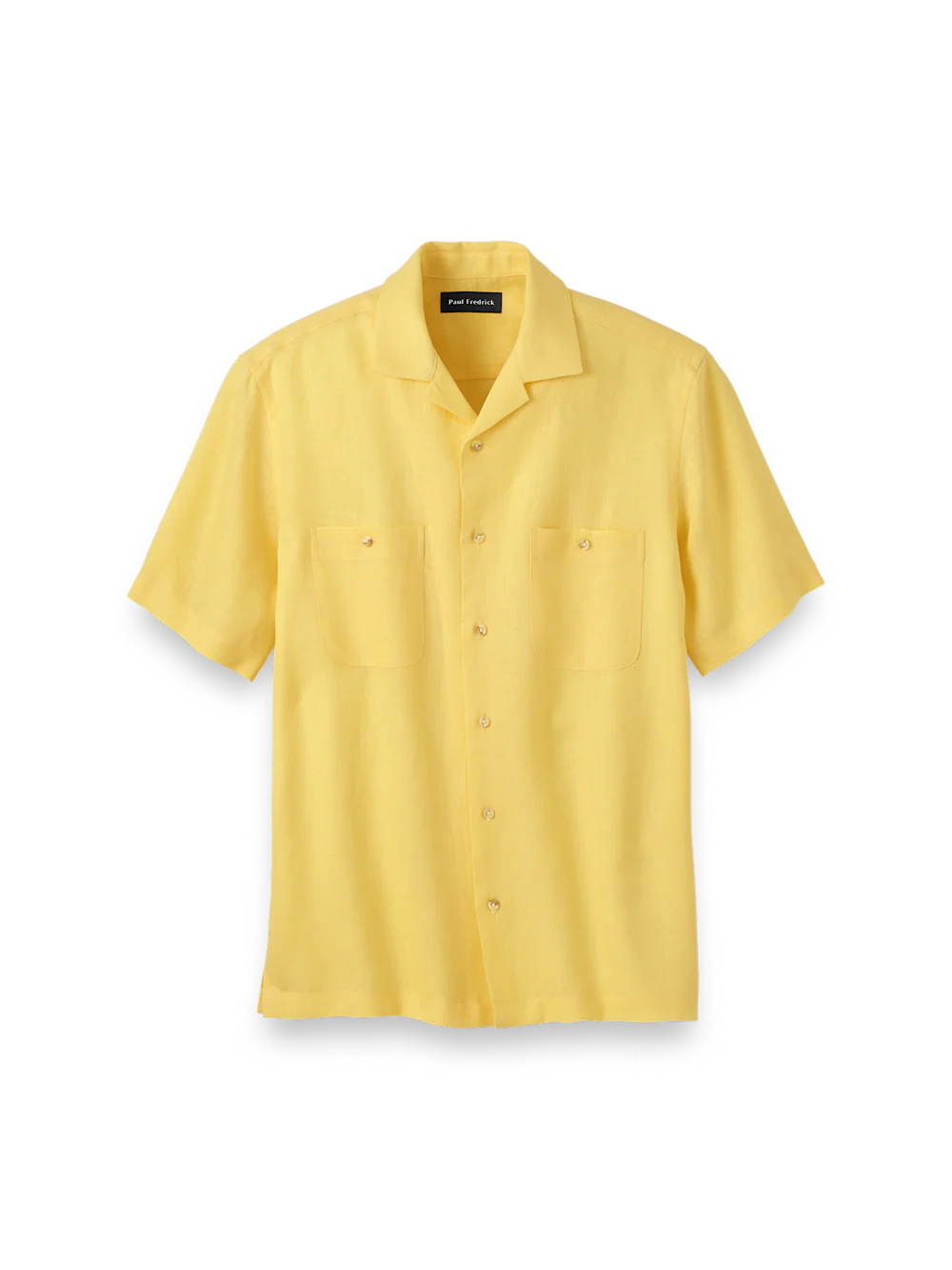 Linen Solid Casual Shirt - Yellow