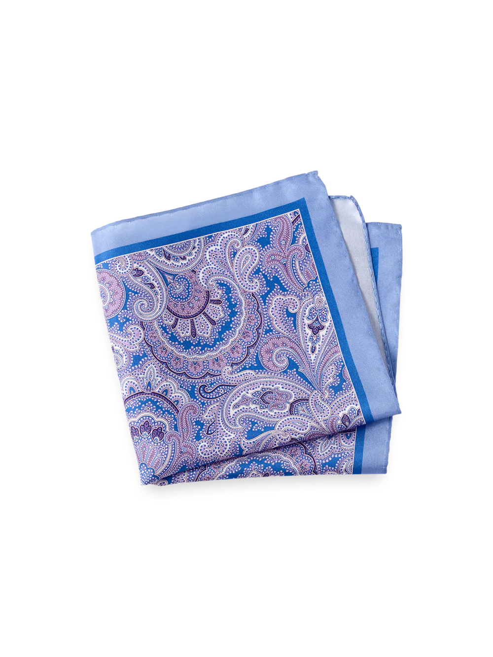 Paisley Silk Pocket Square - Blue Multi