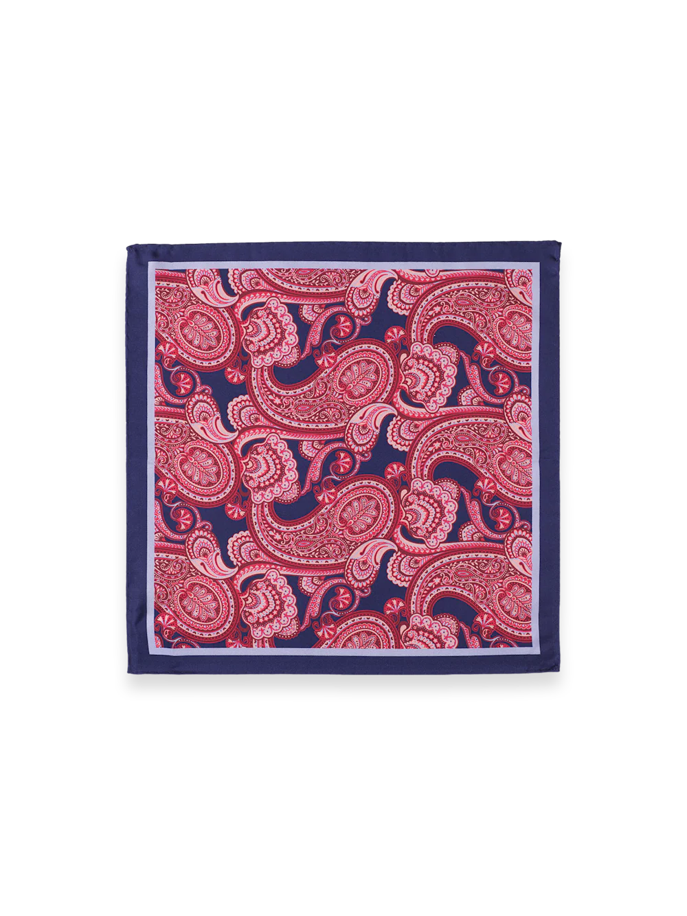 Paisley Silk Pocket Square - Multi - Image 2