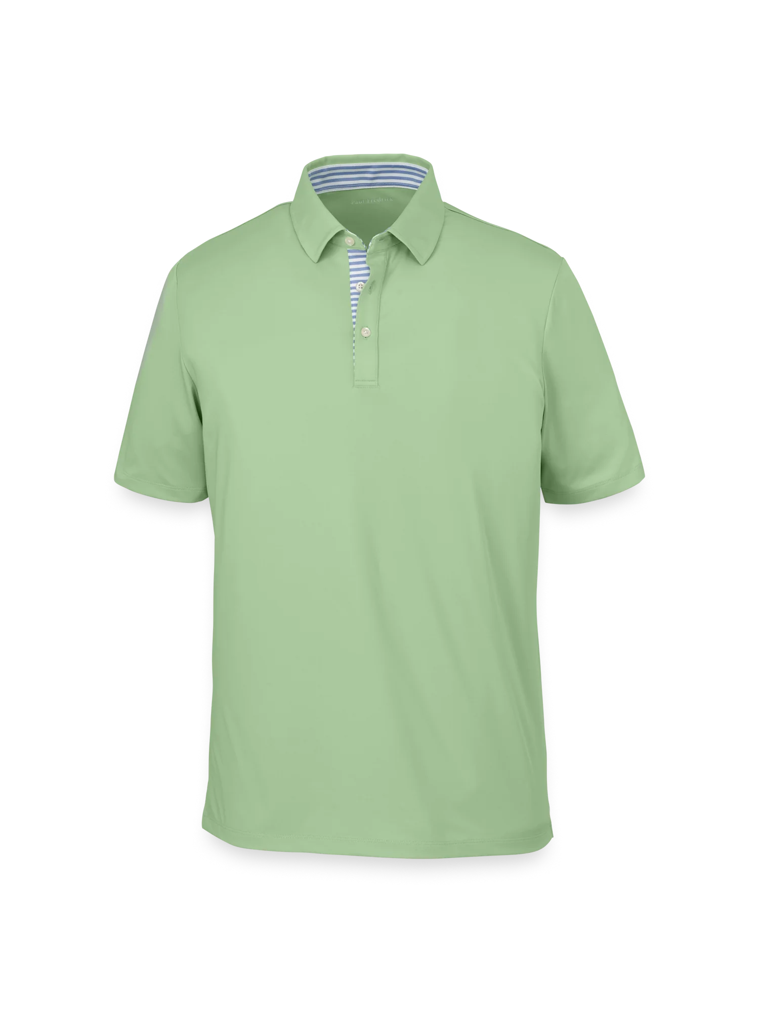 Performance Blend Three Button Polo - Light Green