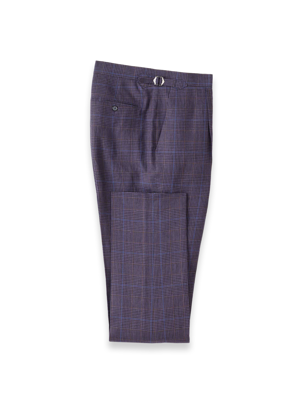 Side Tab Pant - Blue Plaid