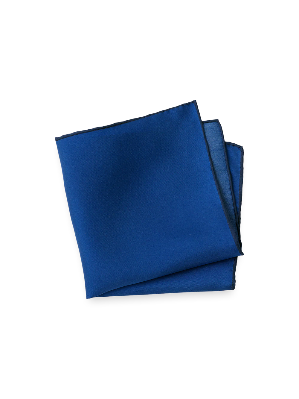 Solid Silk Pocket Square - Blue
