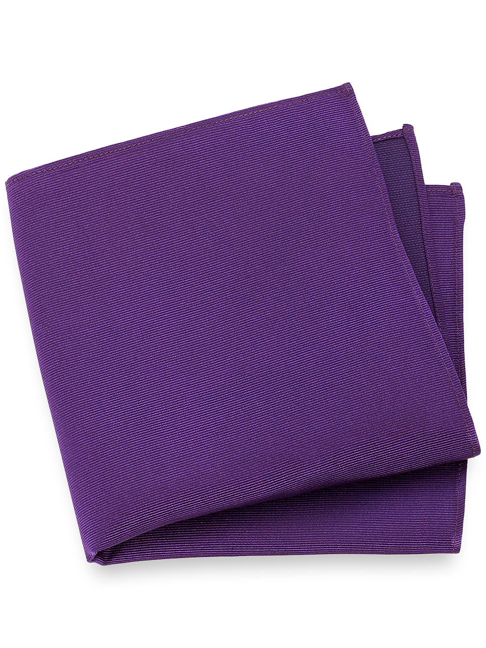 Solid Twill Silk Pocket Square - Violet