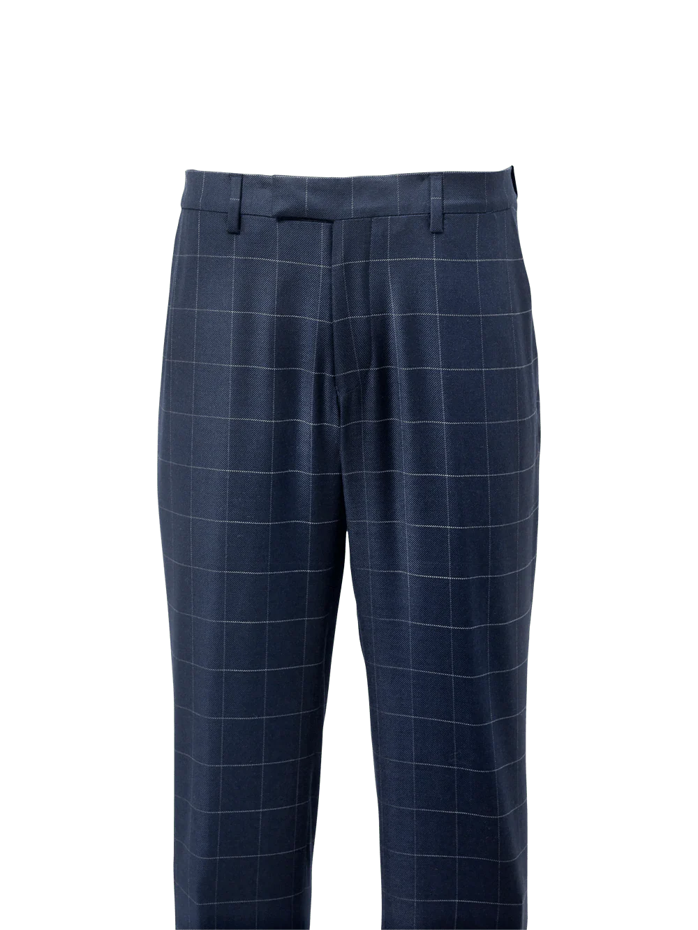 Tailored Fit Essential Wool Flat Front Pants - Navy - Image 2